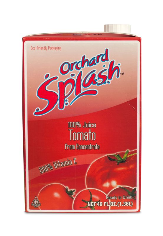 Orchard Splash 100 Percent Tomato Juice, 46 Fluid Ounce -- 12 Per Case