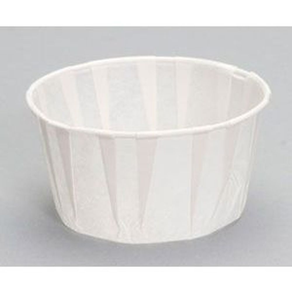 Genpak White Paper Portion Cup, 5.5 Ounce Capacity -- 5000 Per Case