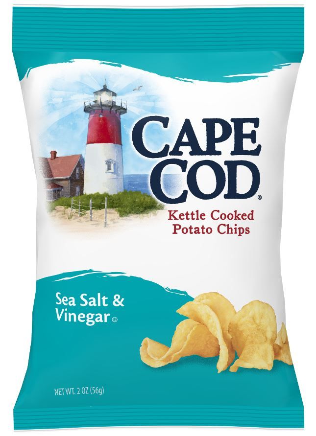 Cape Cod Sea Salt And Vinegar Potato Chips, 2 Ounce -- 6 Per Case