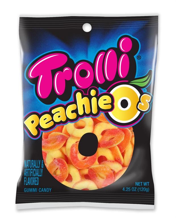 Trolli Peachie Os Gummy Candy, 4.25 Ounce -- 12 Per Case
