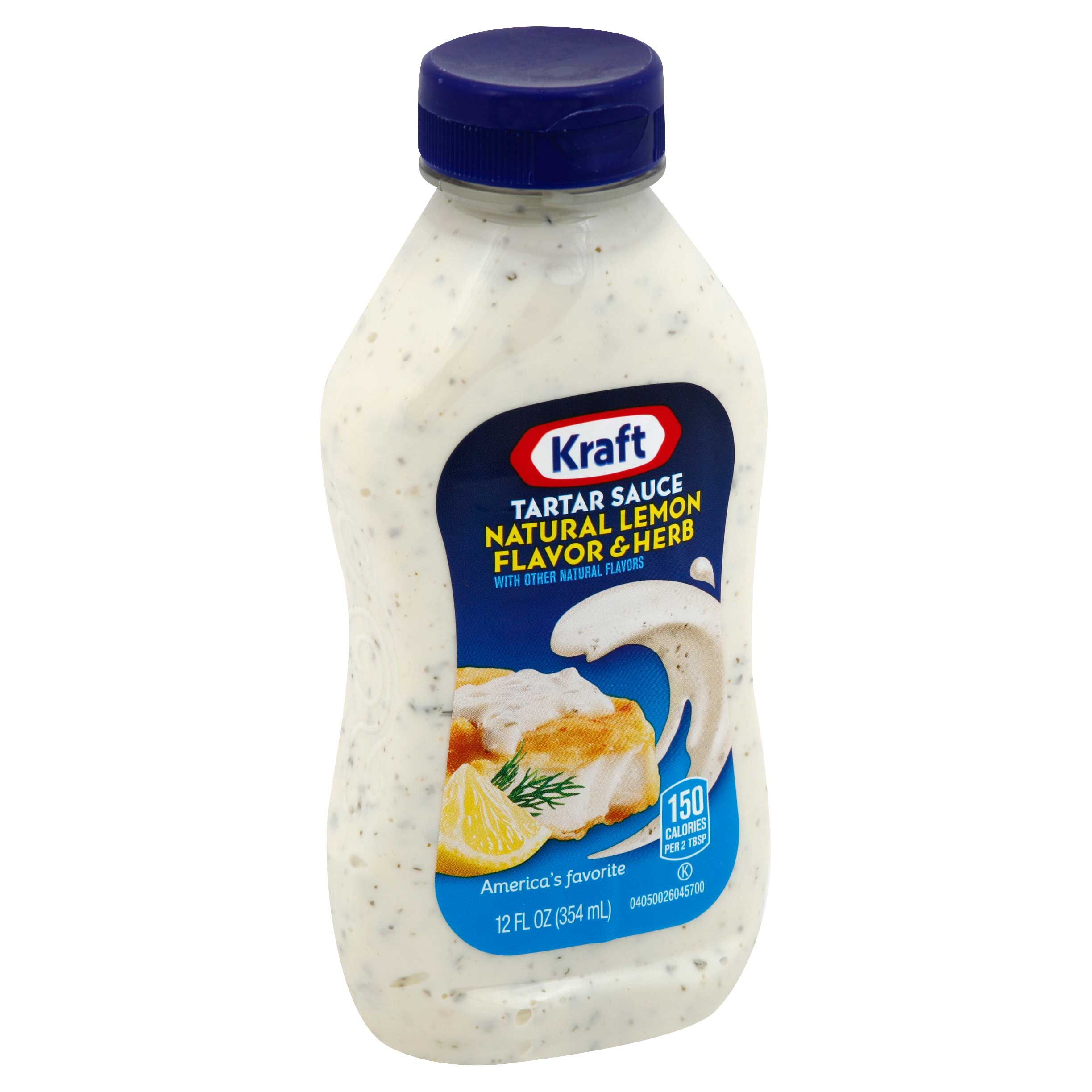 Kraft Specialty Natural Lemon And Herb Spoonable Tartar Sauce, 12 Ounce -- 12 Per Case