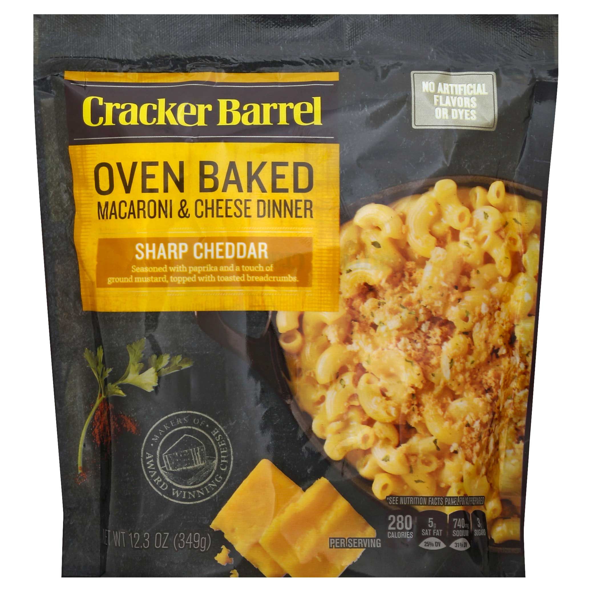 Cracker Barrel Oven Baked Sharp Cheddar Macaroni And Cheese Dinner, 12.3 Ounce -- 5 Per Case