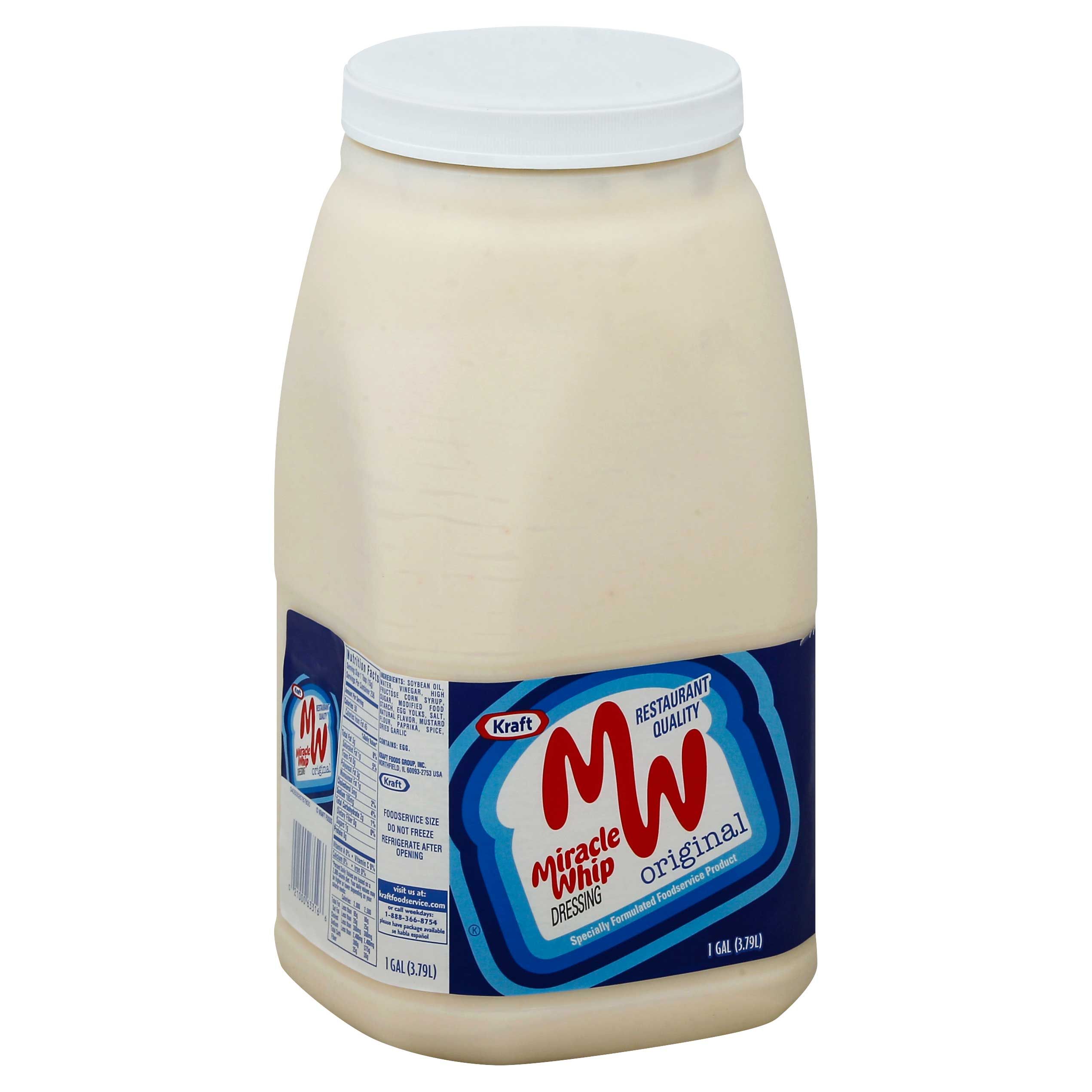 Miracle Whip Dressing Foodservice Label Only, 1 Gallon -- 4 Per Case