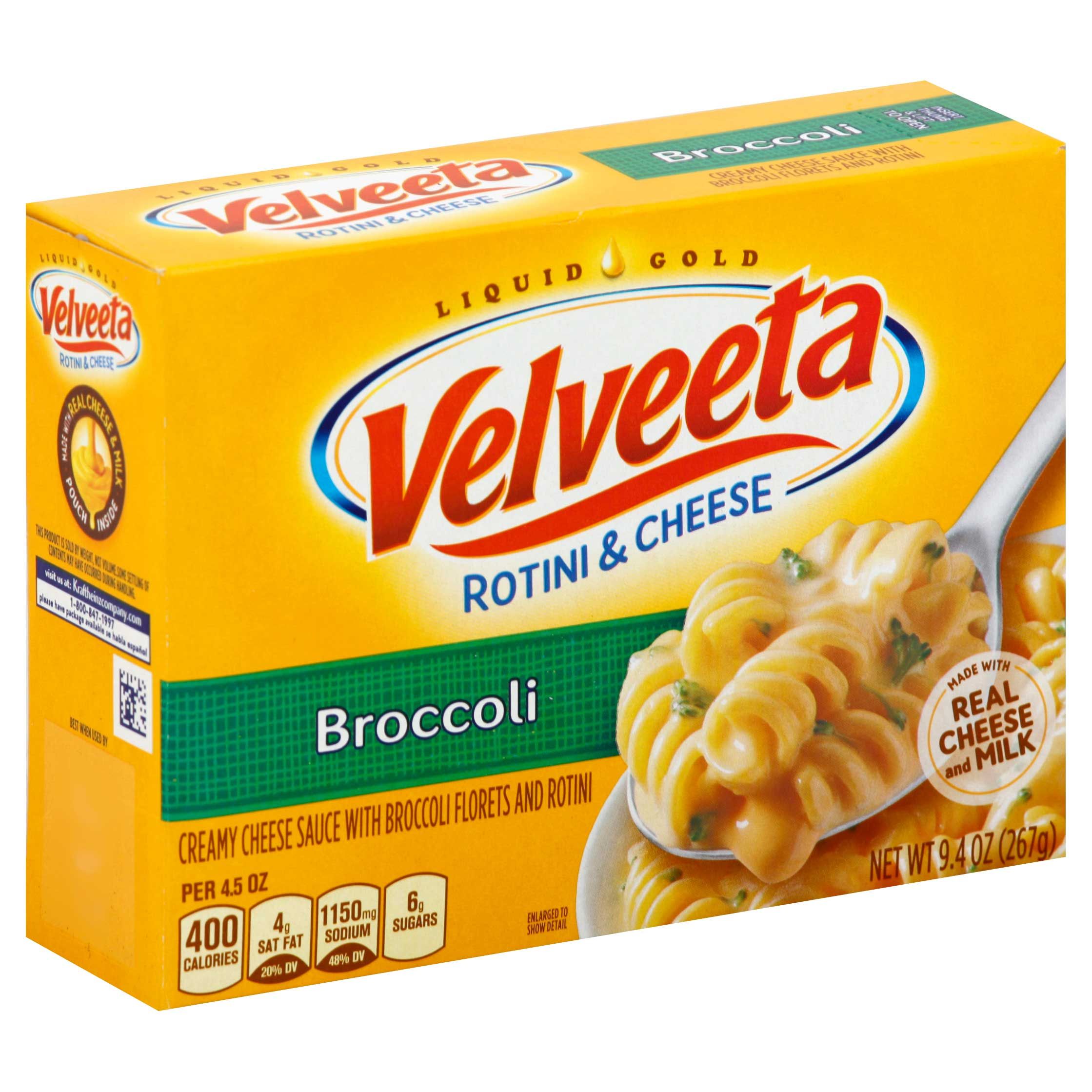 Velveeta Rotini & Cheese Broccoli Entree, 9.4 Ounce -- 12 Per Case