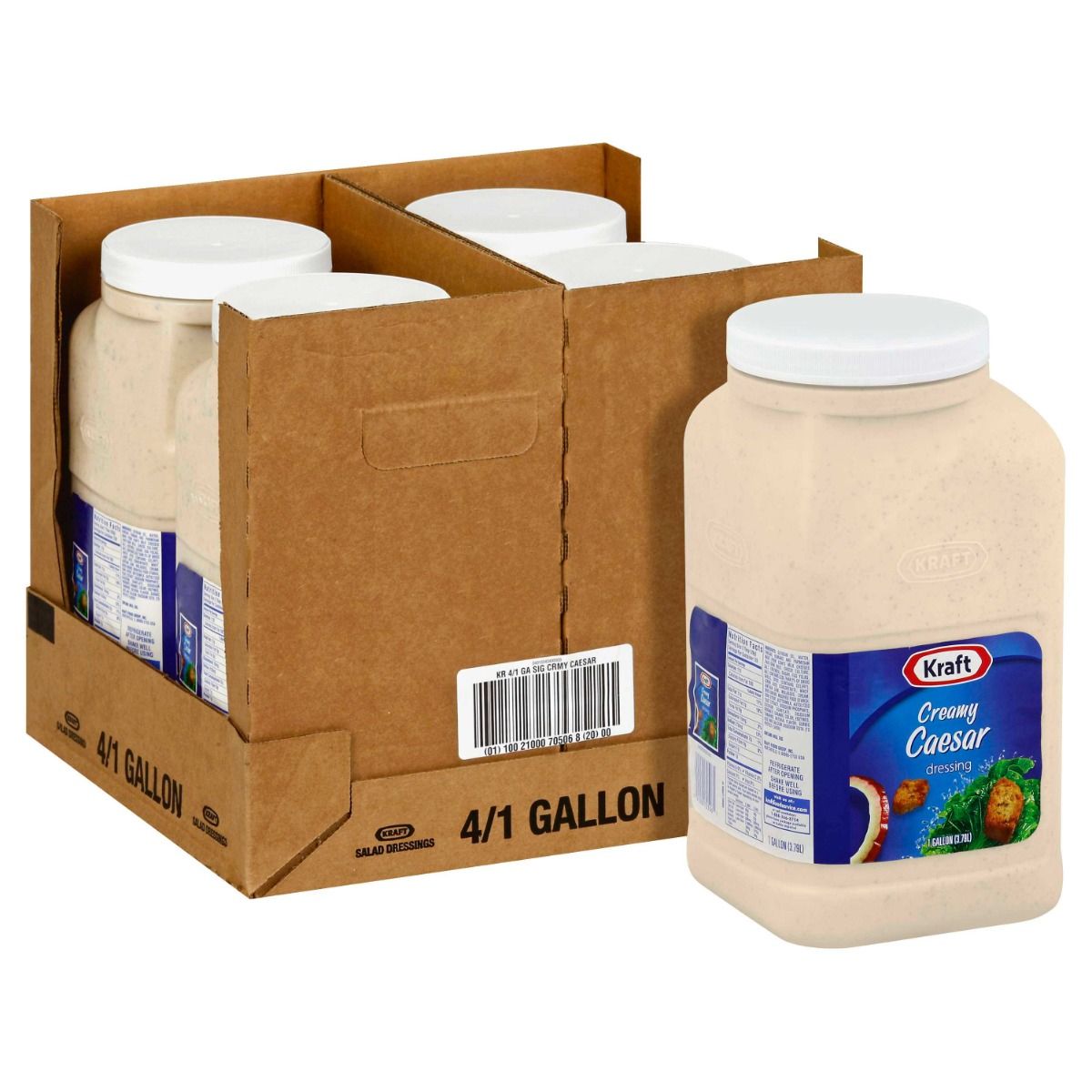 Kraft Creamy Caesar Dressing, 1 Gallon -- 4 Per Case