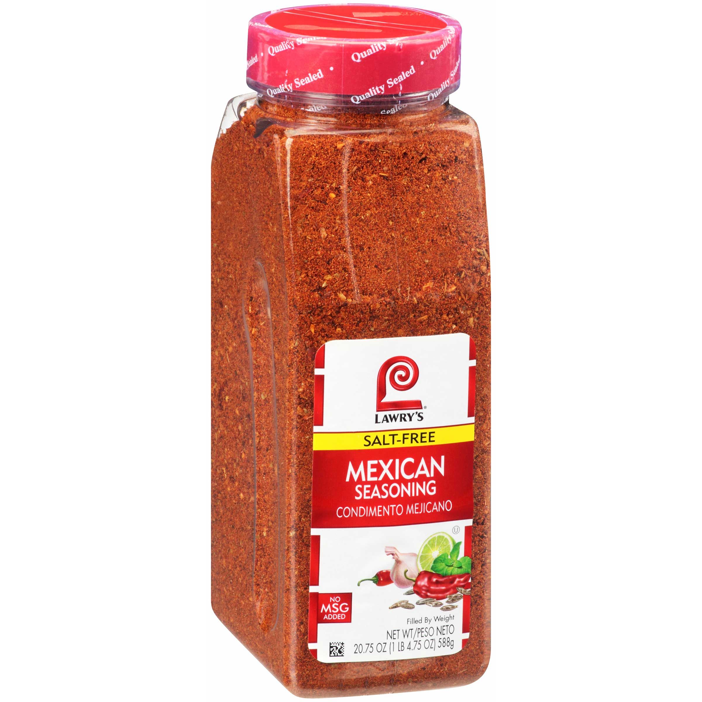 Lawry's Salt Free Mexican Seasoning, 20.75 Ounce -- 6 Per Case