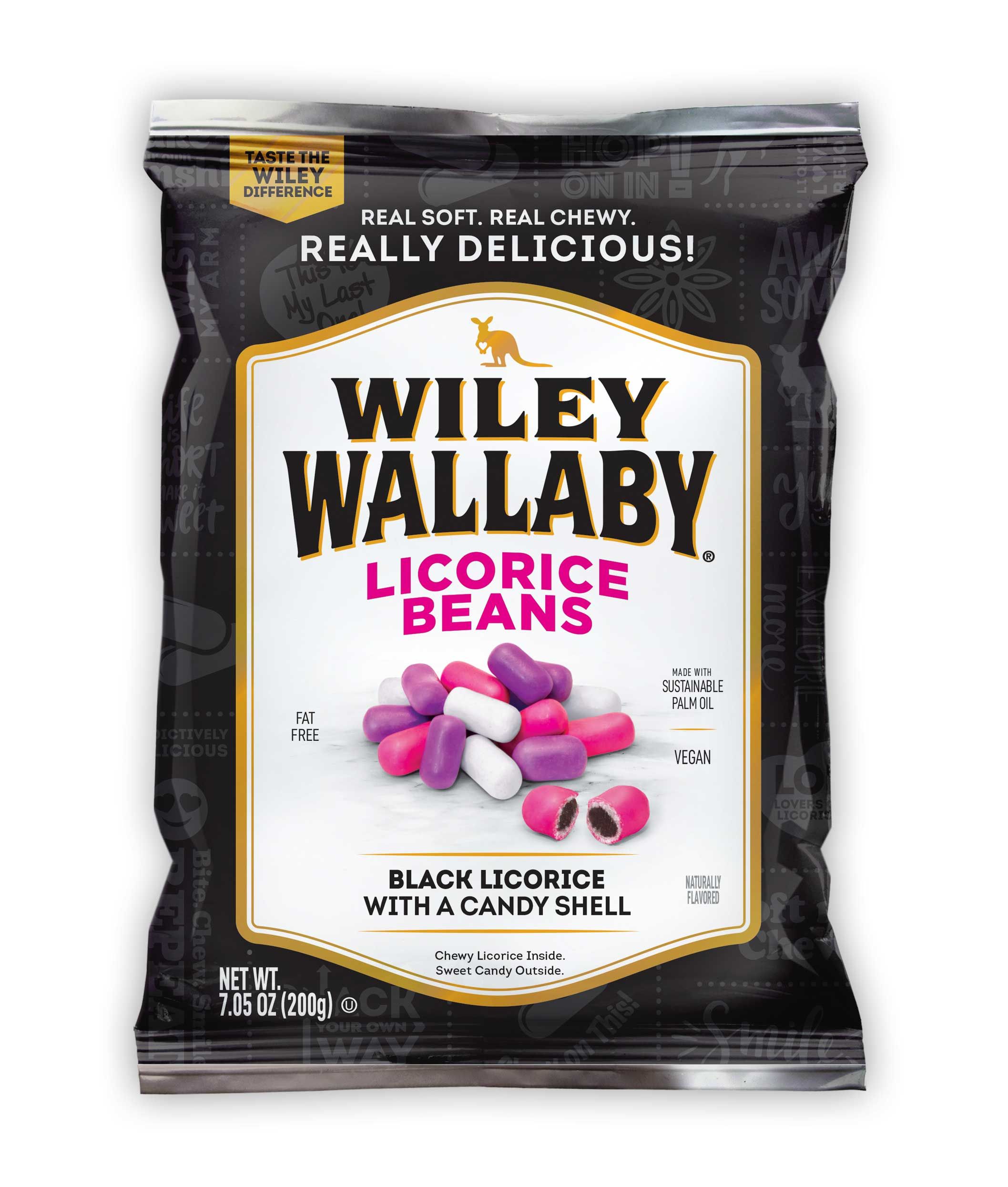 Wiley Wallaby Outback Beans Liquorice, 7.05 Ounce -- 12 Per Case