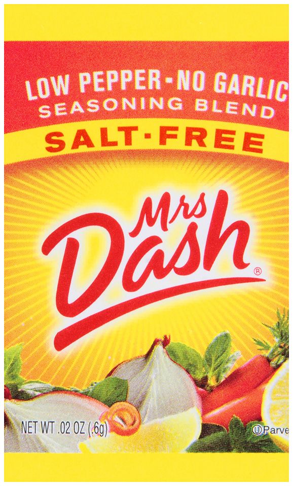 Mrs. Dash Low Pepper No Garlic Seasoning Packet, 0.02 Ounce -- 500 Per Case