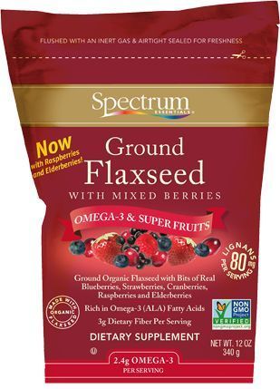 Spectrum Ground Flaxseed With Mixed Berries, 12 Ounce -- 12 Per Case