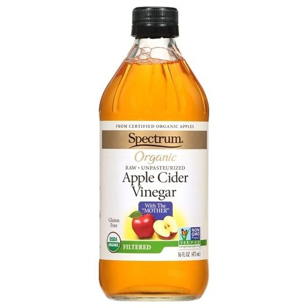 Spectrum Organic Filtered Natural Apple Cider Vinegar, 16 Fluid Ounce -- 12 Per Case