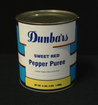 Dunbars Puree Red Bell Pepper, No. 10 Can -- 6 Per Case