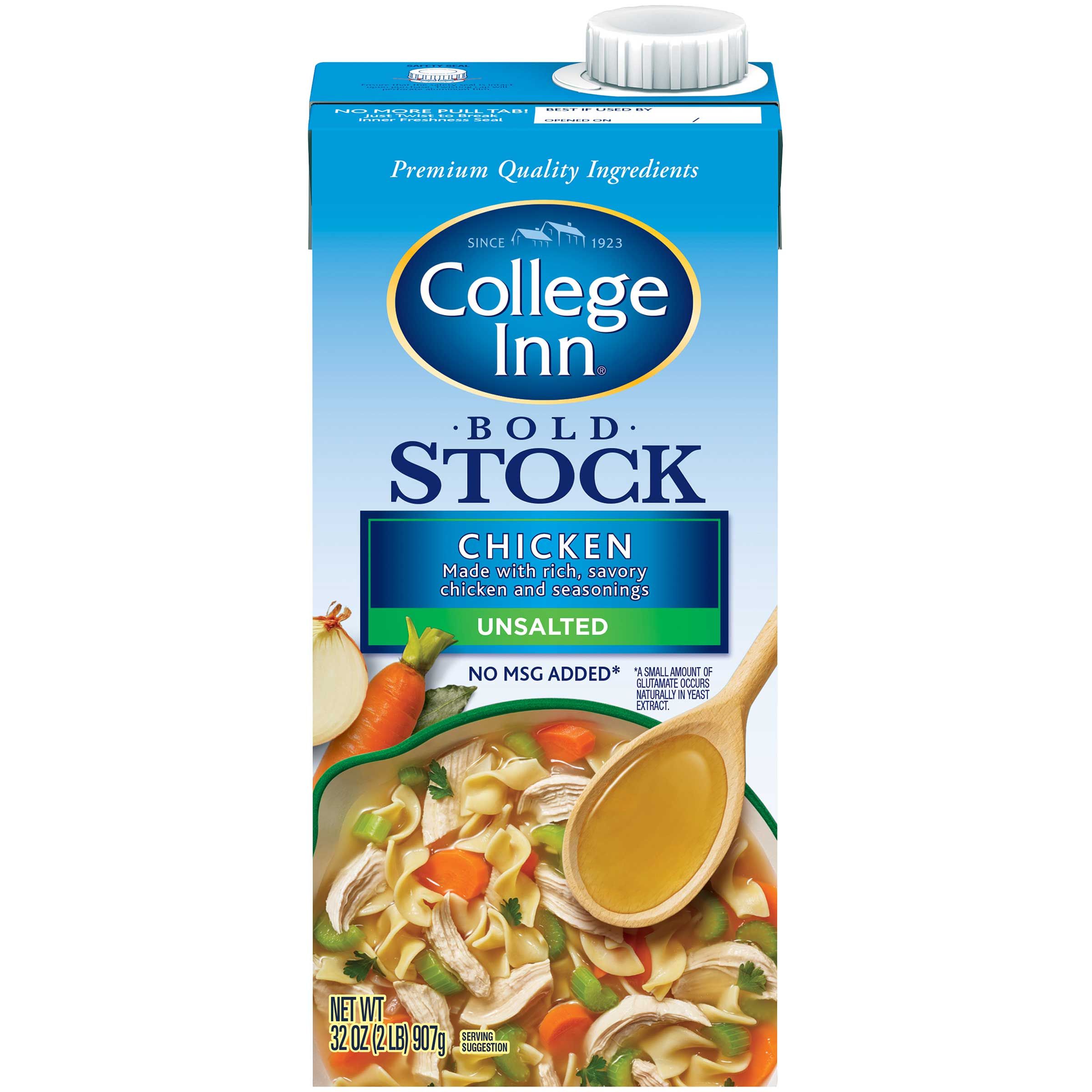 College Inn Unsalted Chicken Stock, 32 Ounce -- 12 Per Case