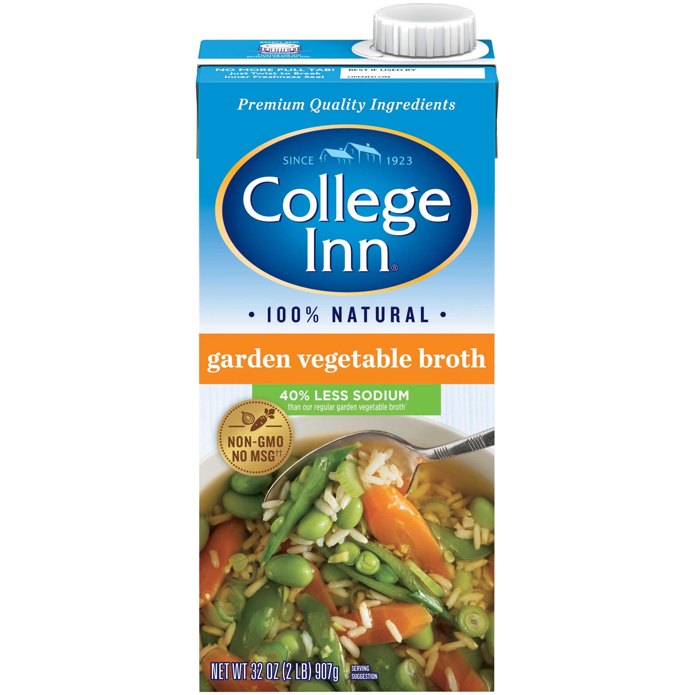 College Inn Low Sodium Vegetable Broth, 32 Ounce -- 12 Per Case