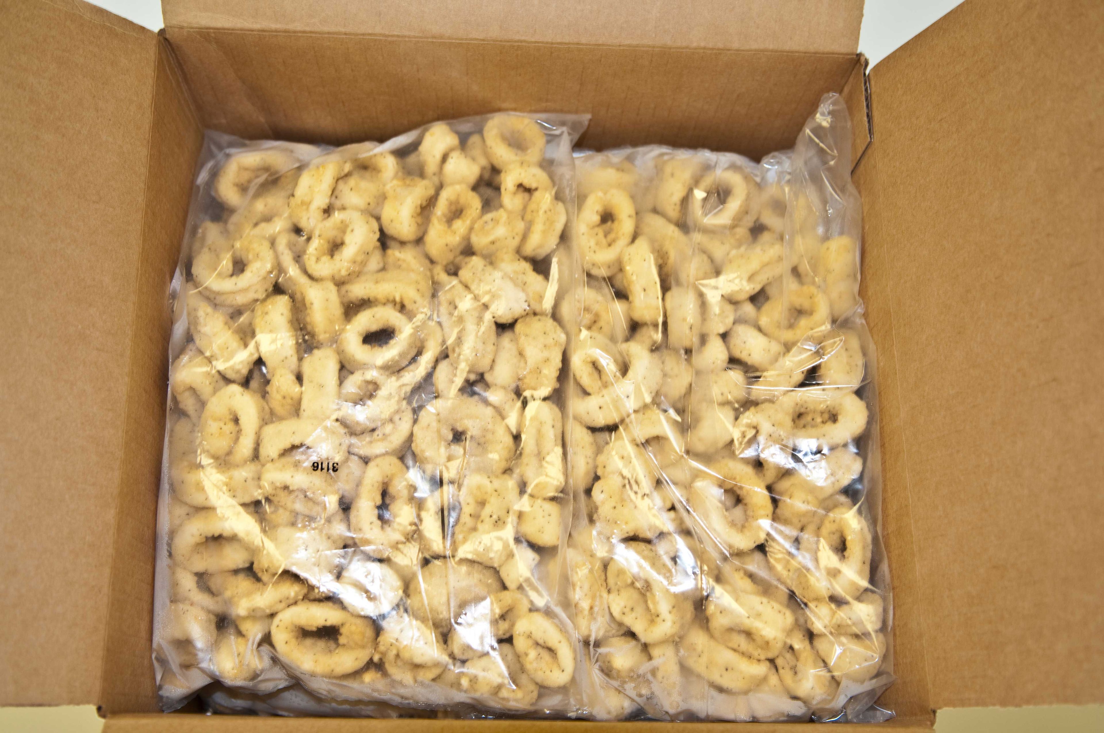 Tampa Bay Fisheries Lightly Breaded Homestyle Calamari Rings Large, 2 Pound -- 6 Per Case