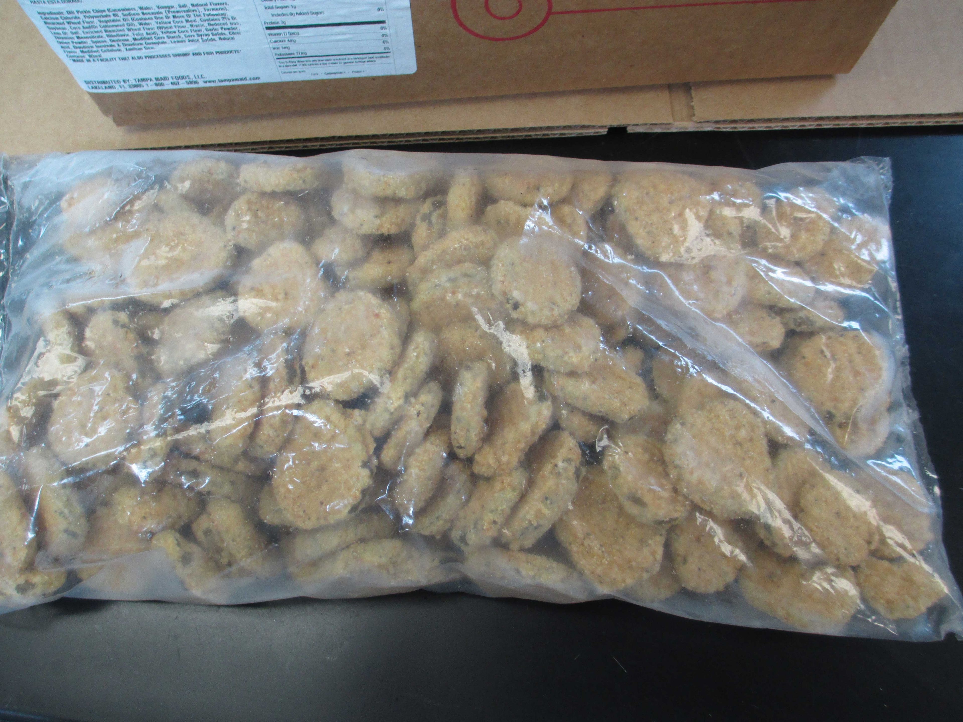 Harvest Creations Seafood Flour Coated Breaded Pickle Chip, 2.5 Pound -- 4 Per Case