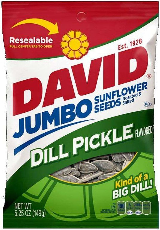 David Dill Pickle Sunflower Seed, 5.25 Ounce -- 12 Per Case