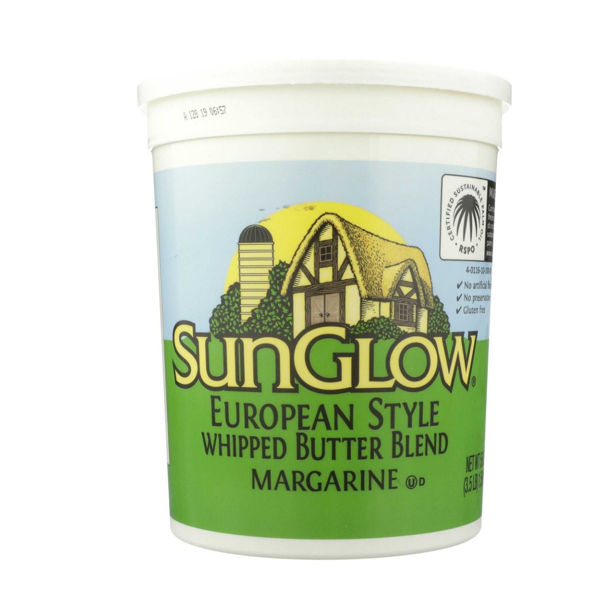Sunglow European Style Whipped Butter Blend, 3.5 Pound -- 6 Per Case