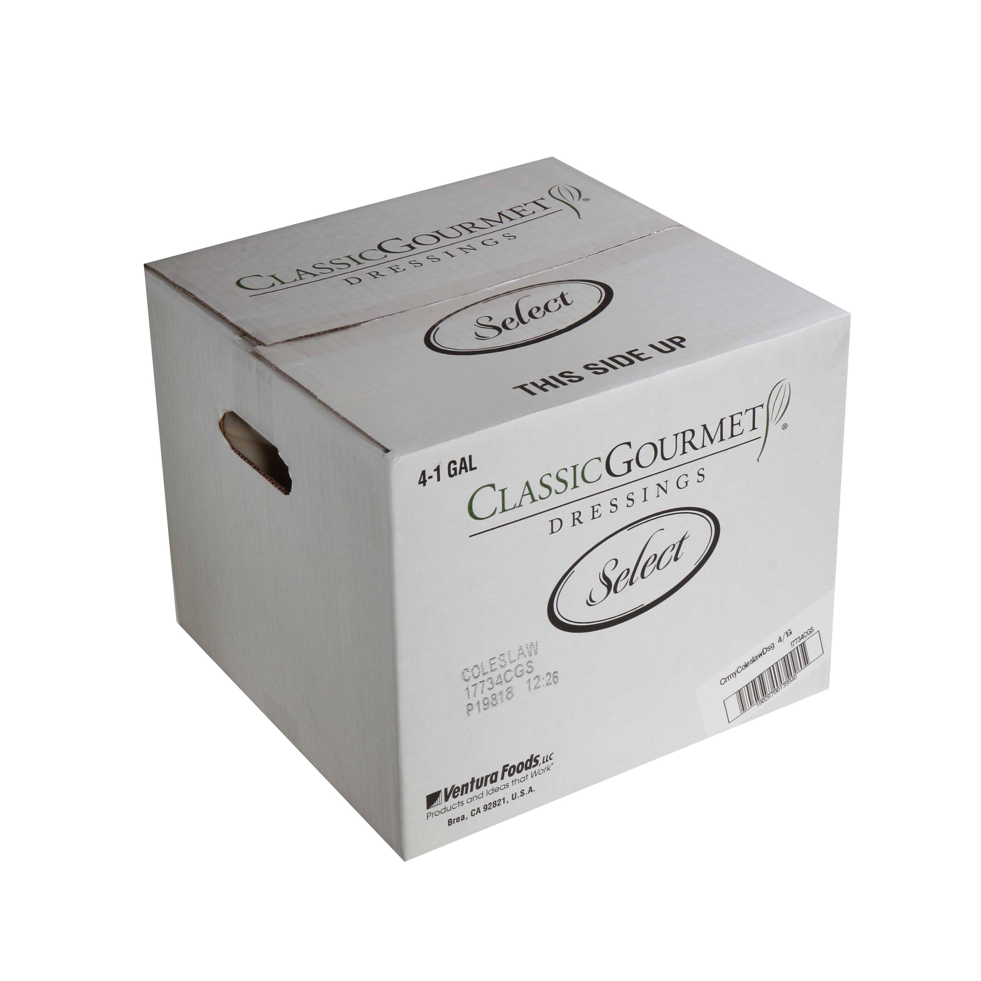 Classic Gourmet Select Creamy Coleslaw Salad Dressing, 1 Gallon -- 4 Per Case