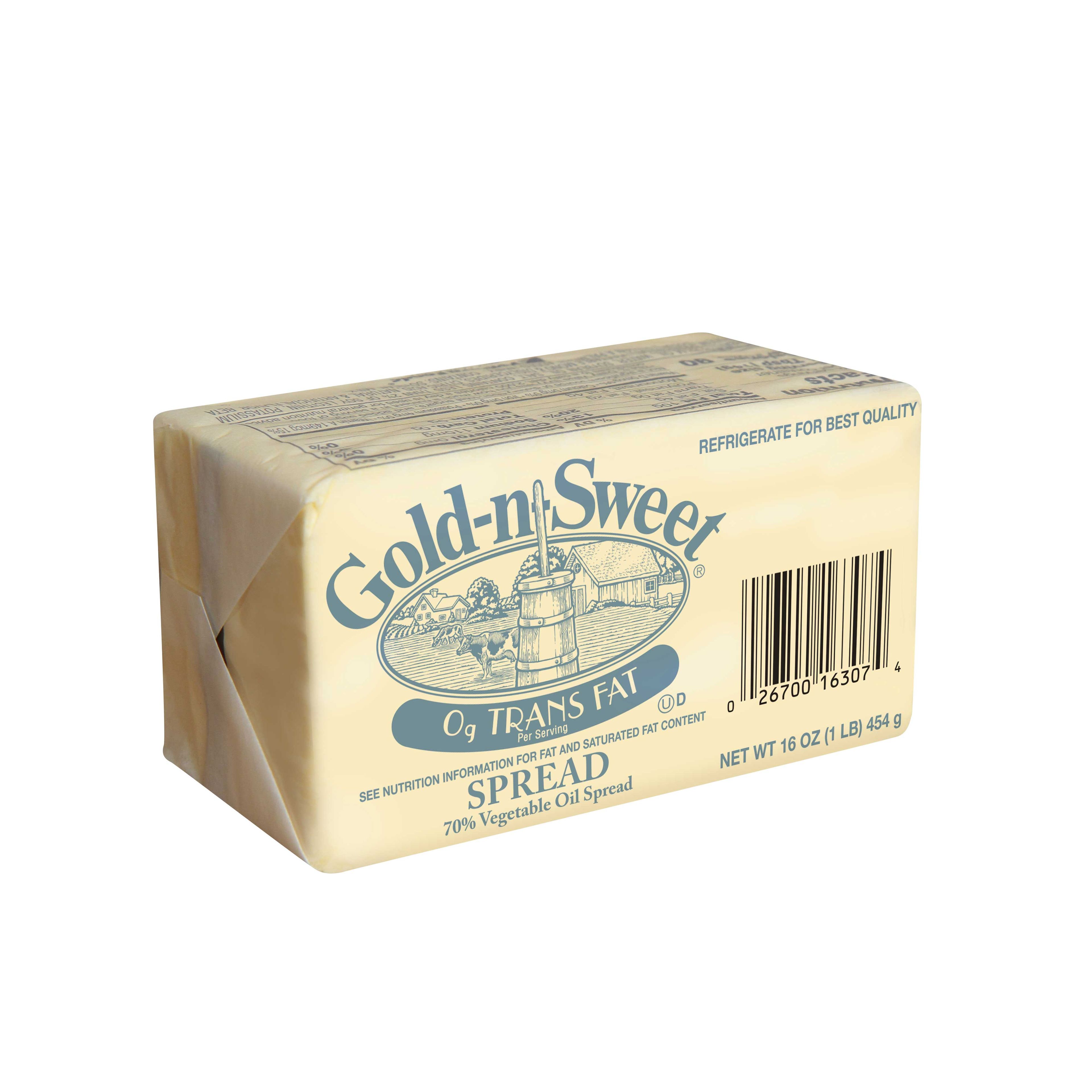 Gold-n-sweet 70 Percent Vegetable Oil Spread, 1 Pound -- 30 Per Case