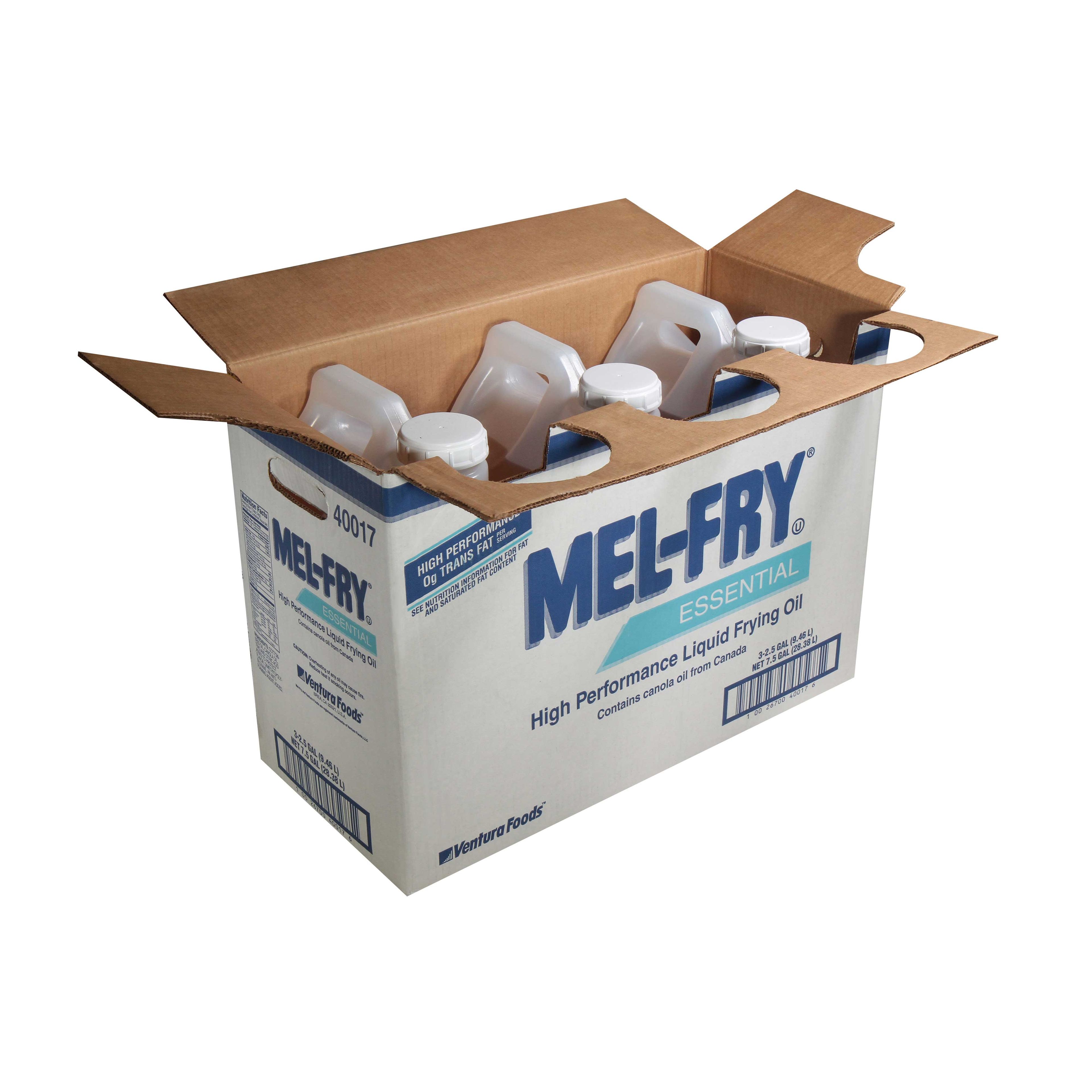 Mel-fry Soy Free Clear Liquid Shortening Oil, 10 Quart -- 3 Per Case