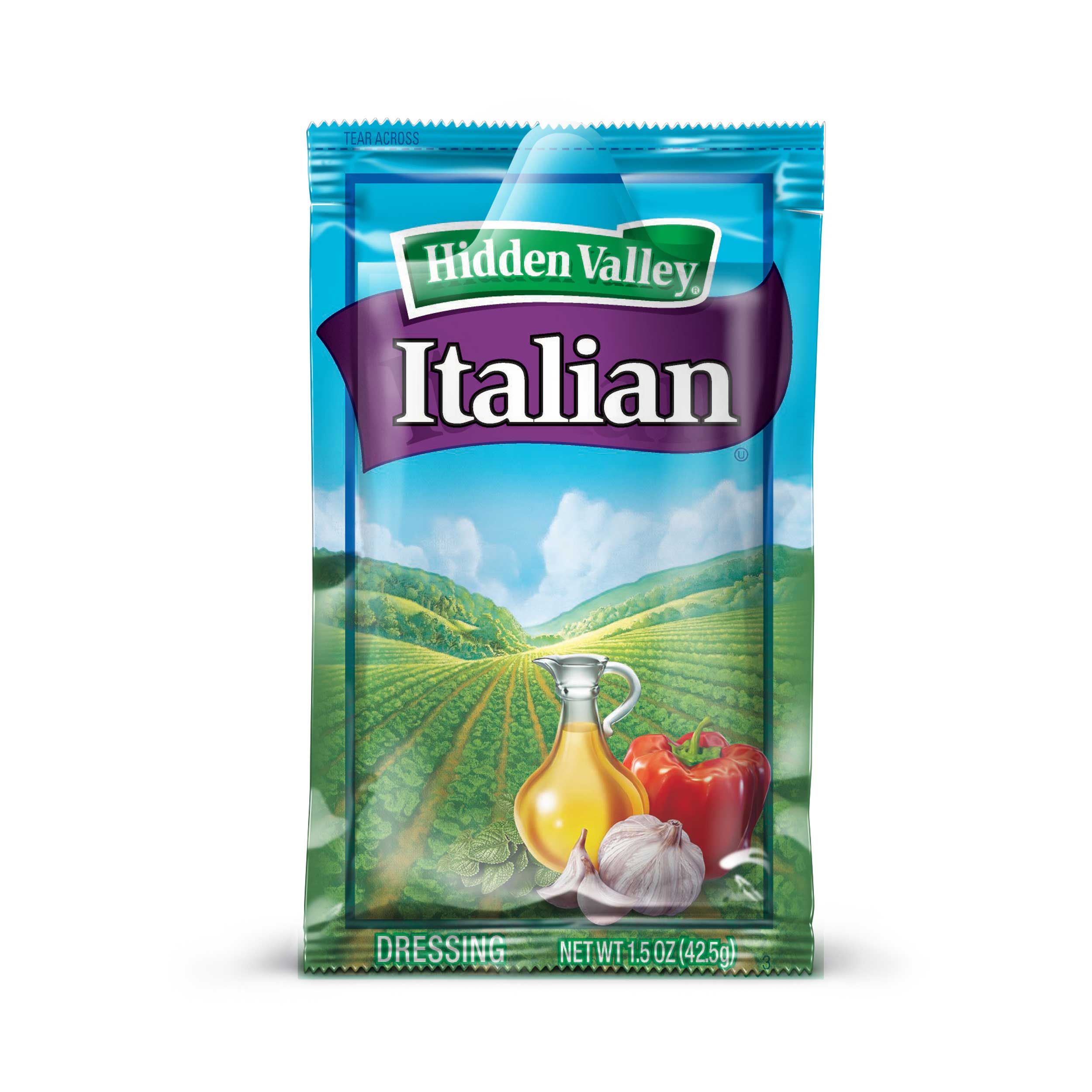 Hidden Valley Italian Portion Pack Dressing, 1.5 Ounce -- 84 Per Case