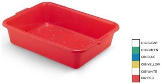 Vollrath White Food Storage Drain Box, 5 Inch -- 6 Per Case