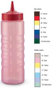 Vollrath Purple Colormate Wide Mouth Squeeze Dispenser -- 12 Per Case
