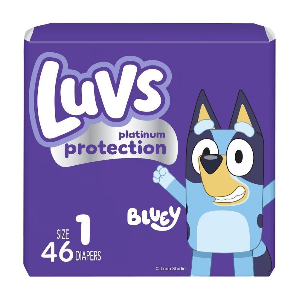 Luvs Platinum Size 1 Small Diaper Jumbo Pack, 46 Count -- 2 Per Case