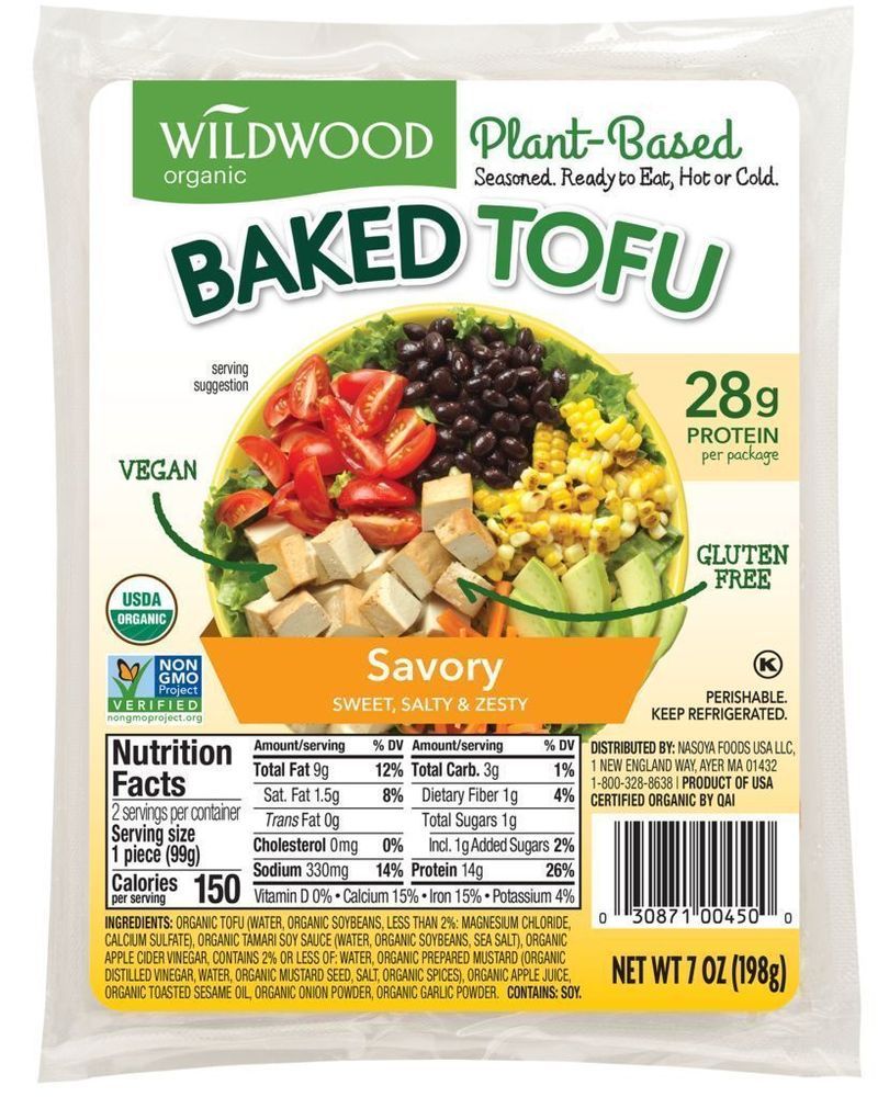Wildwood Organic Baked Savory Tofu, 7 Ounce -- 6 Per Case