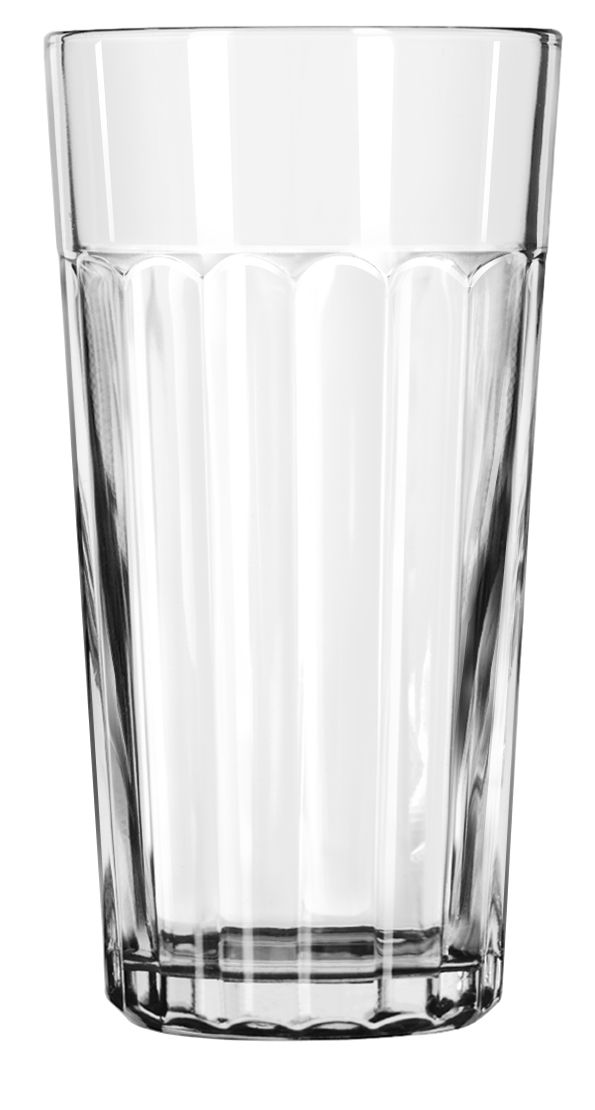 Libbey 15645 Jumbo Paneled Cooler Glass, 24 Ounce -- 12 Per Case