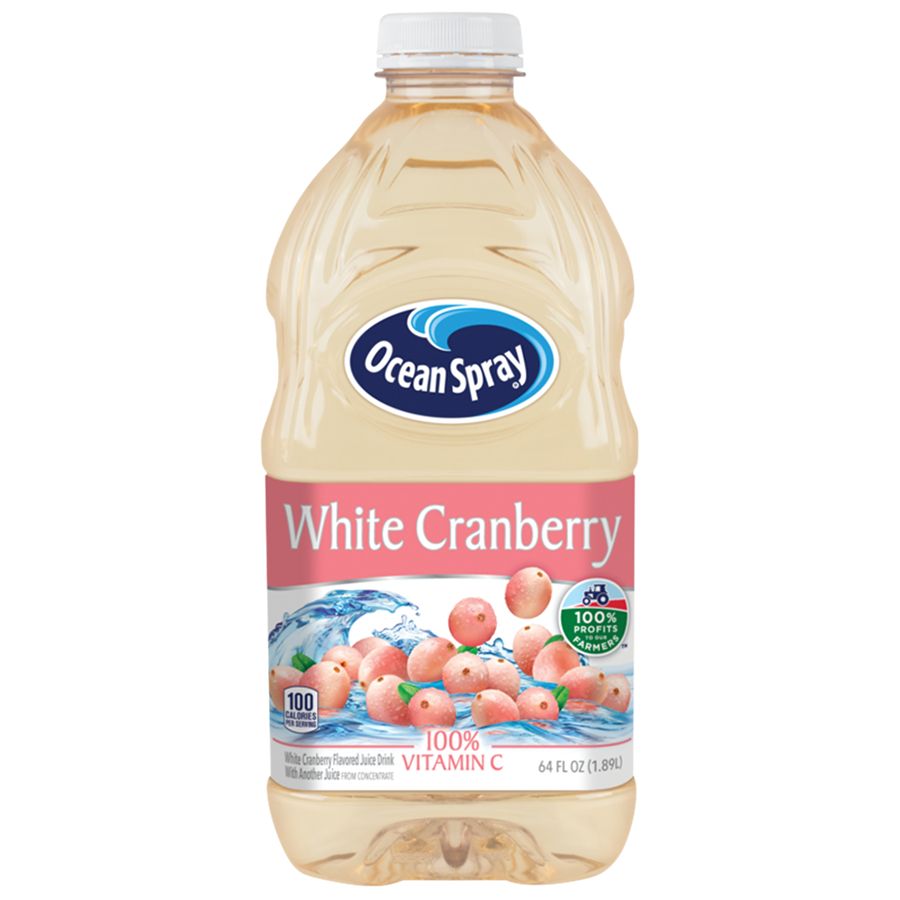 Ocean Spray White Cranberry Juice, 64 Ounce -- 8 Per Case