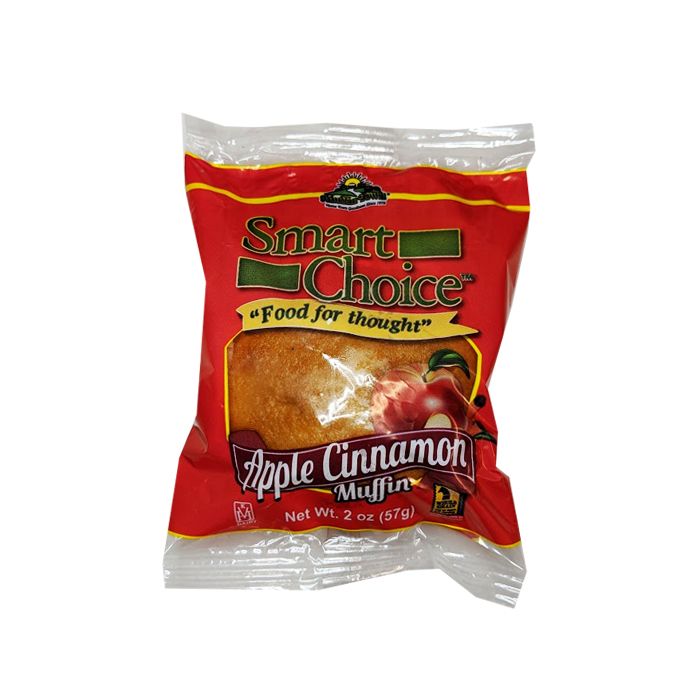 Smart Choice Whole Grain Apple Cinnamon Muffins, 2 Ounce -- 96 Per Case