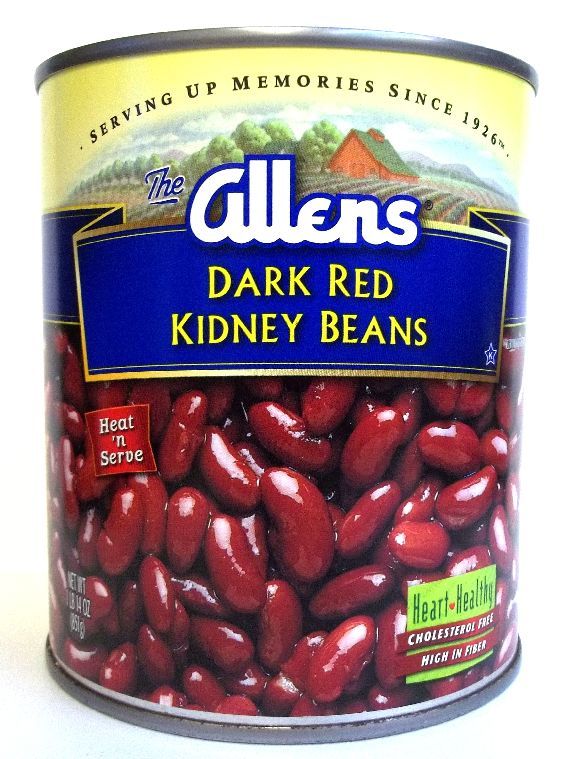 Allens Dark Red Kidney Beans, 111 Ounce -- 6 Per Case