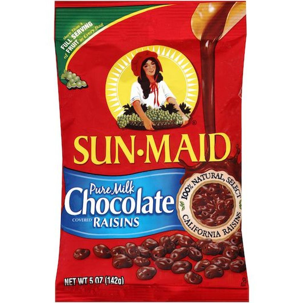 Sun-maid Milk Chocolate Covered Raisins, 5 Ounce -- 48 Per Case