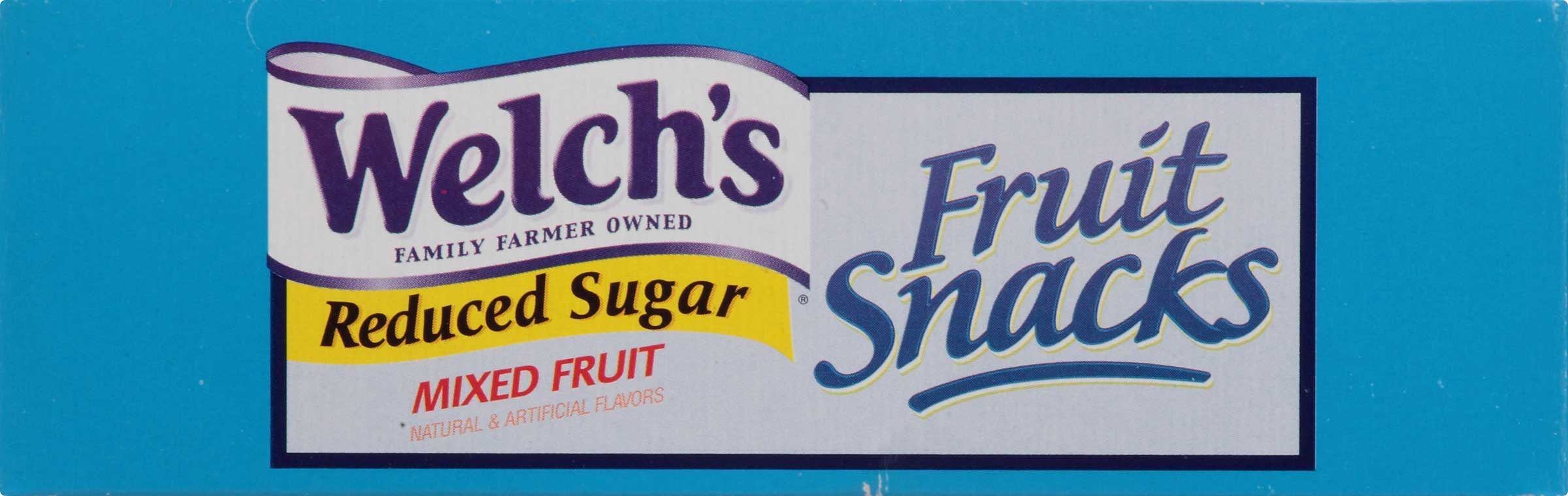 Welch's Reduced Sugar Mixed Fruit Snacks, 8 Count -- 8 Per Case