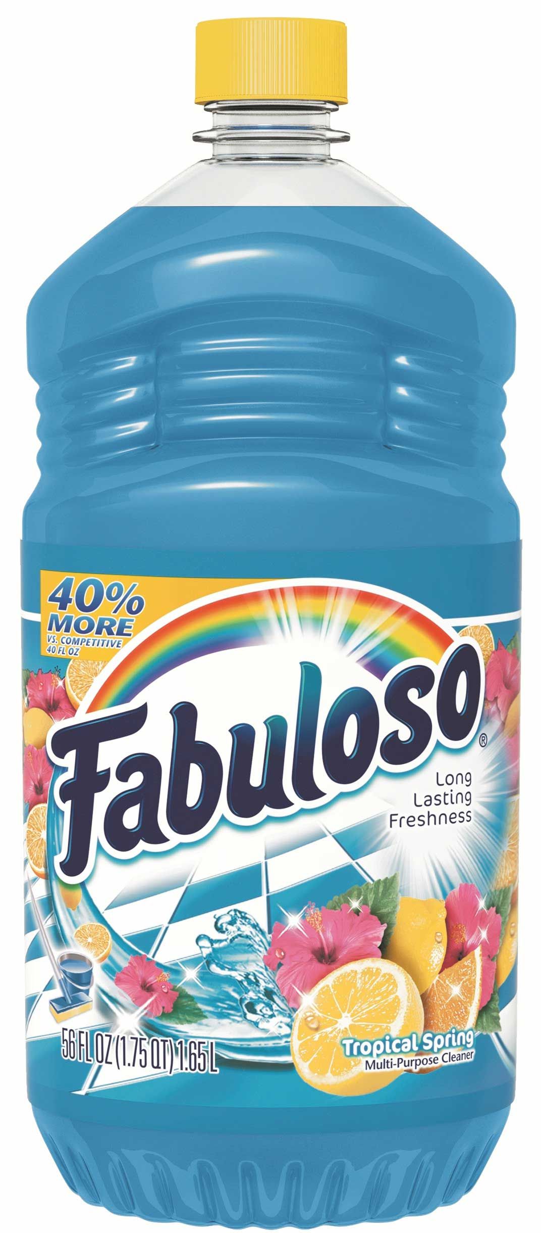 Fabuloso Tropical Spring Liquid Cleaner, 56 Fluid Ounce -- 6 Per Case