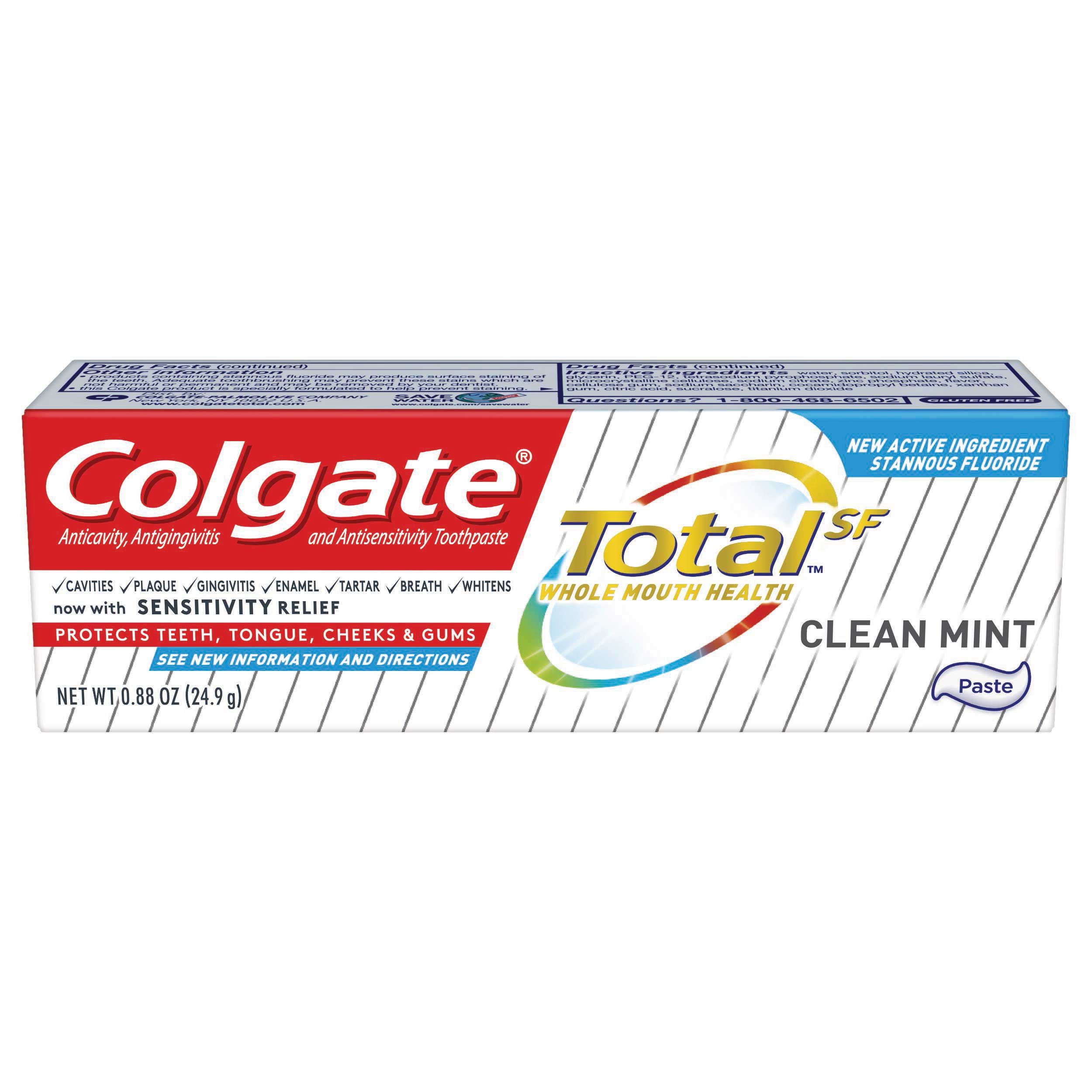 Colgate Total Clean Mint Toothpaste, 0.88 Ounce -- 24 Per Case