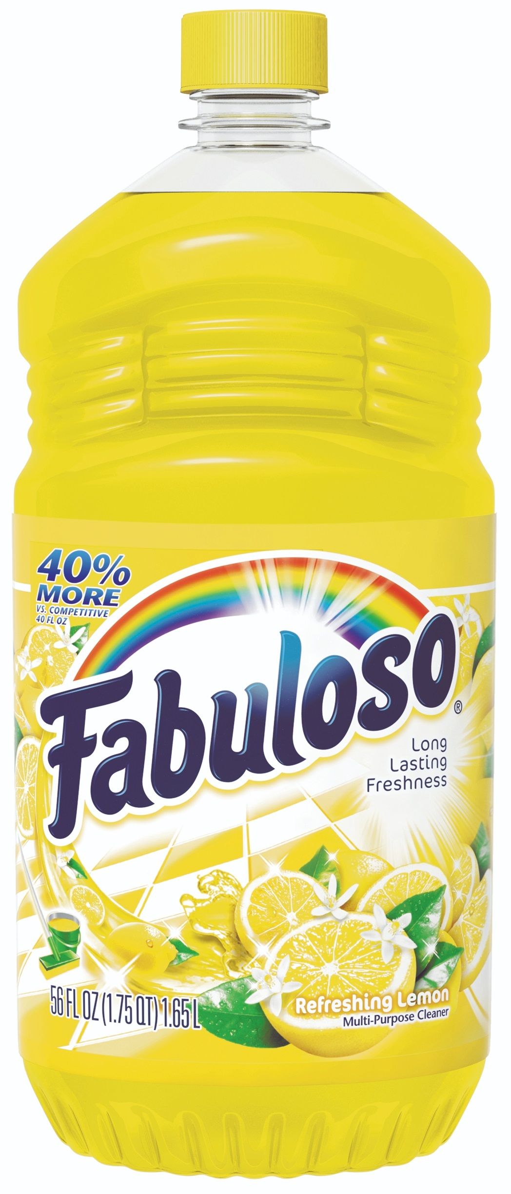 Fabuloso Lemon Liquid Cleaner, 56 Fluid Ounce -- 6 Per Case