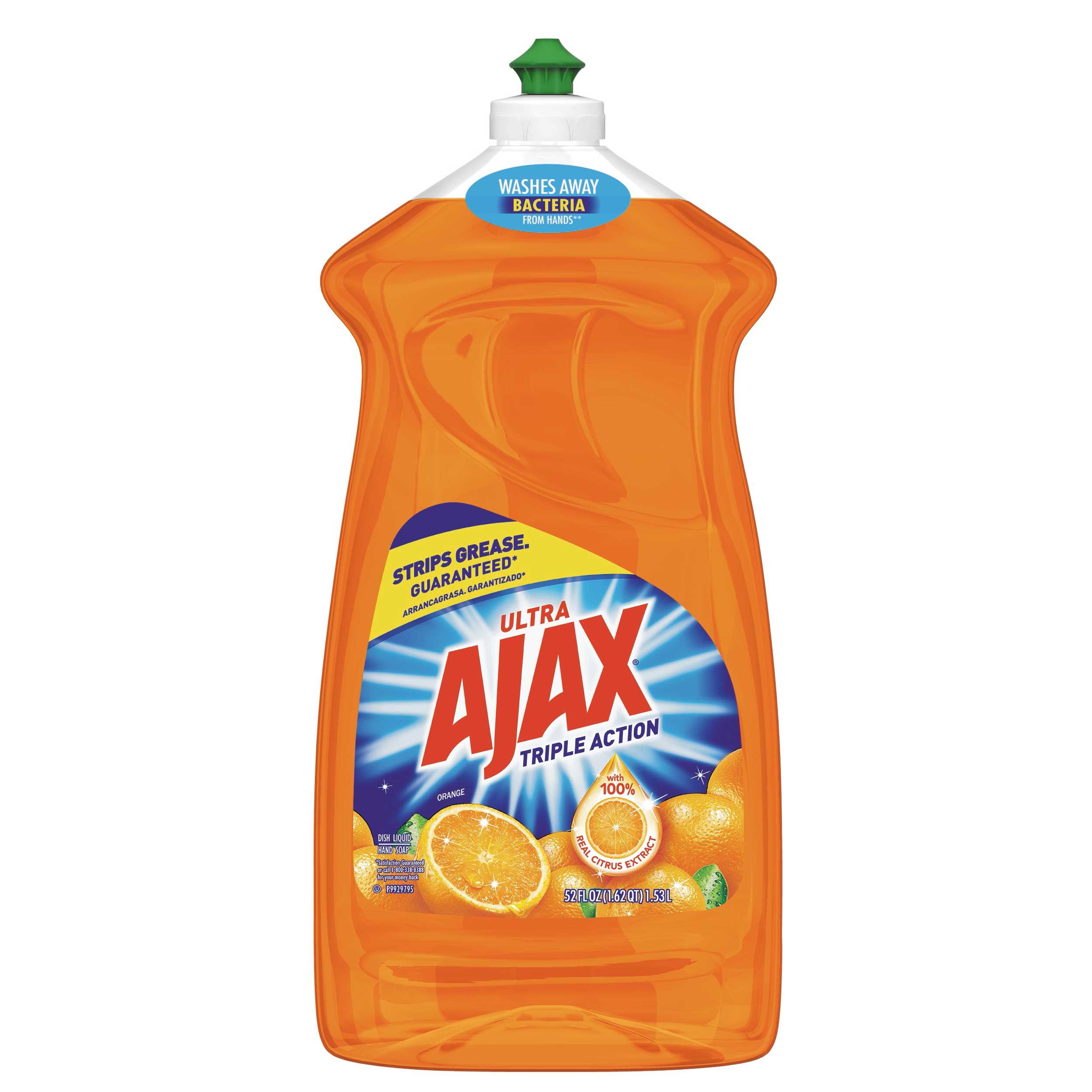 Ajax Orange Triple Action Dish Liquid, 52 Fluid Ounce -- 6 Per Case