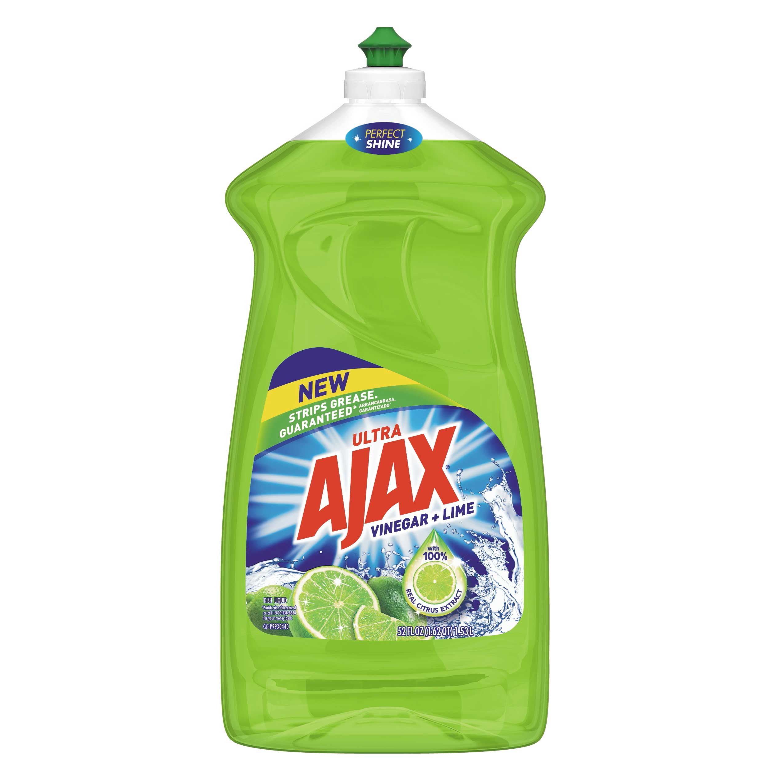 Ajax Lime Bleach Alternative Dish Liquid, 52 Fluid Ounce -- 6 Per Case