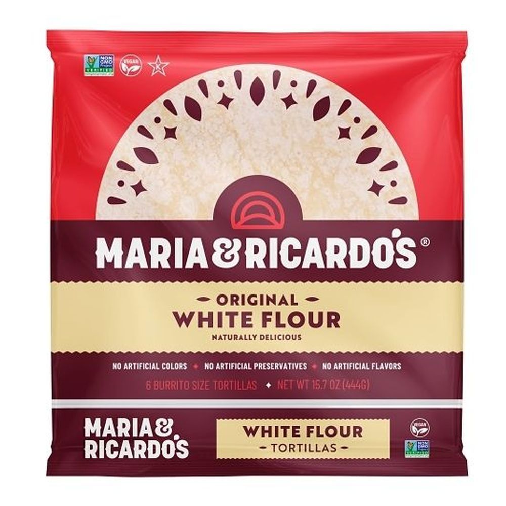 Maria And Ricardo's 10 Inch White Flour Tortillas, 2.62 Ounce -- 72 Per Case