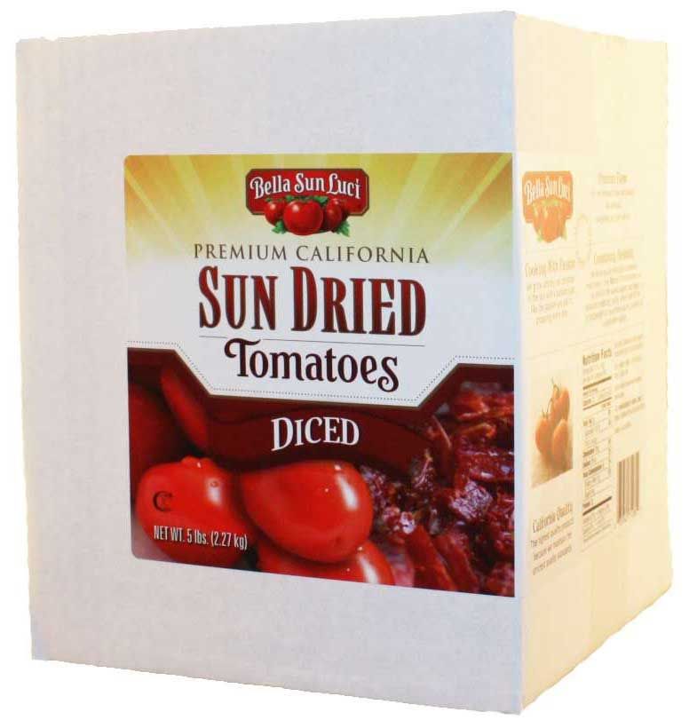 Bella Sun Luci 5 Pound Sun Dried Tomatoes Diced