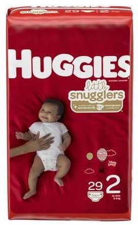 Huggies Little Snugglers Size 2 Diaper, Jumbo Pack, 29 Count -- 4 Per Case