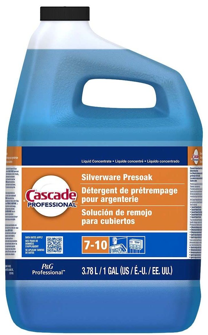 Cascade Professional Silverware Presoak Concentrate, 1 Gallon -- 2 Per Case