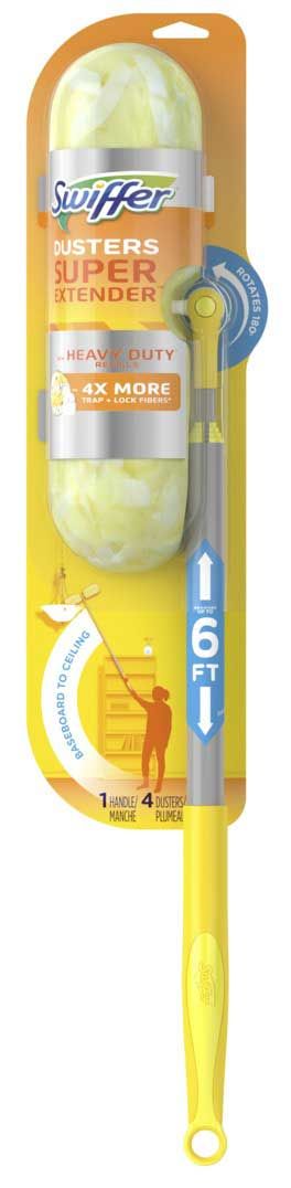 Swiffer Dusters Heavy Duty Super Extendable Handle Dusting Kit -- 16 Per Case
