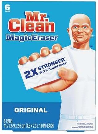 Mr. Clean Original Magic Eraser Cleaning Pad With Durafoam, 6 Count -- 6 Per Case