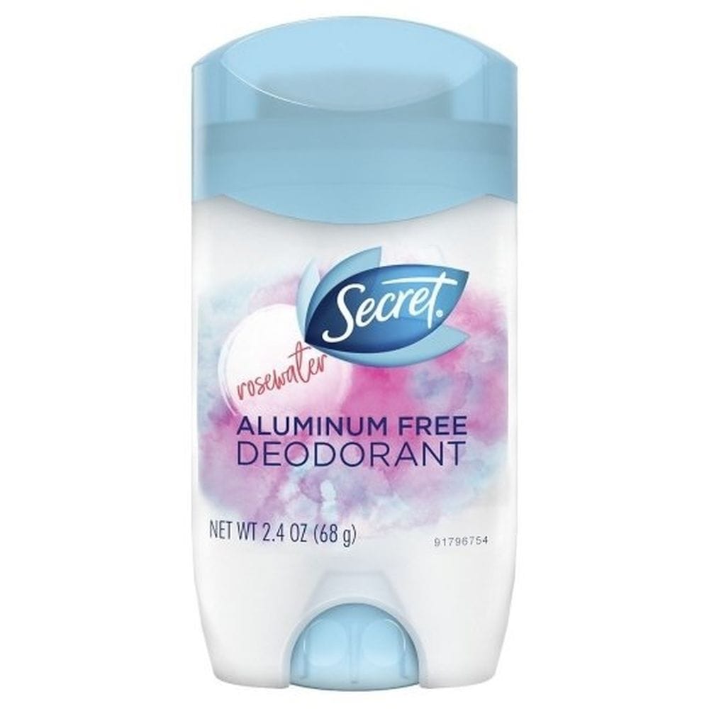 Secret Aluminum Free Rosewater Deodorant Stick For Women, 2.4 Ounce -- 12 Per Case