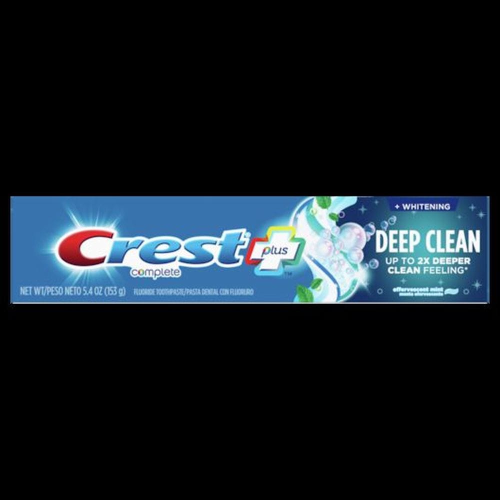 Crest Effervescent Mint Complete Whitening Plus Deep Clean Toothpaste, 5.4 Ounce -- 12 Per Case