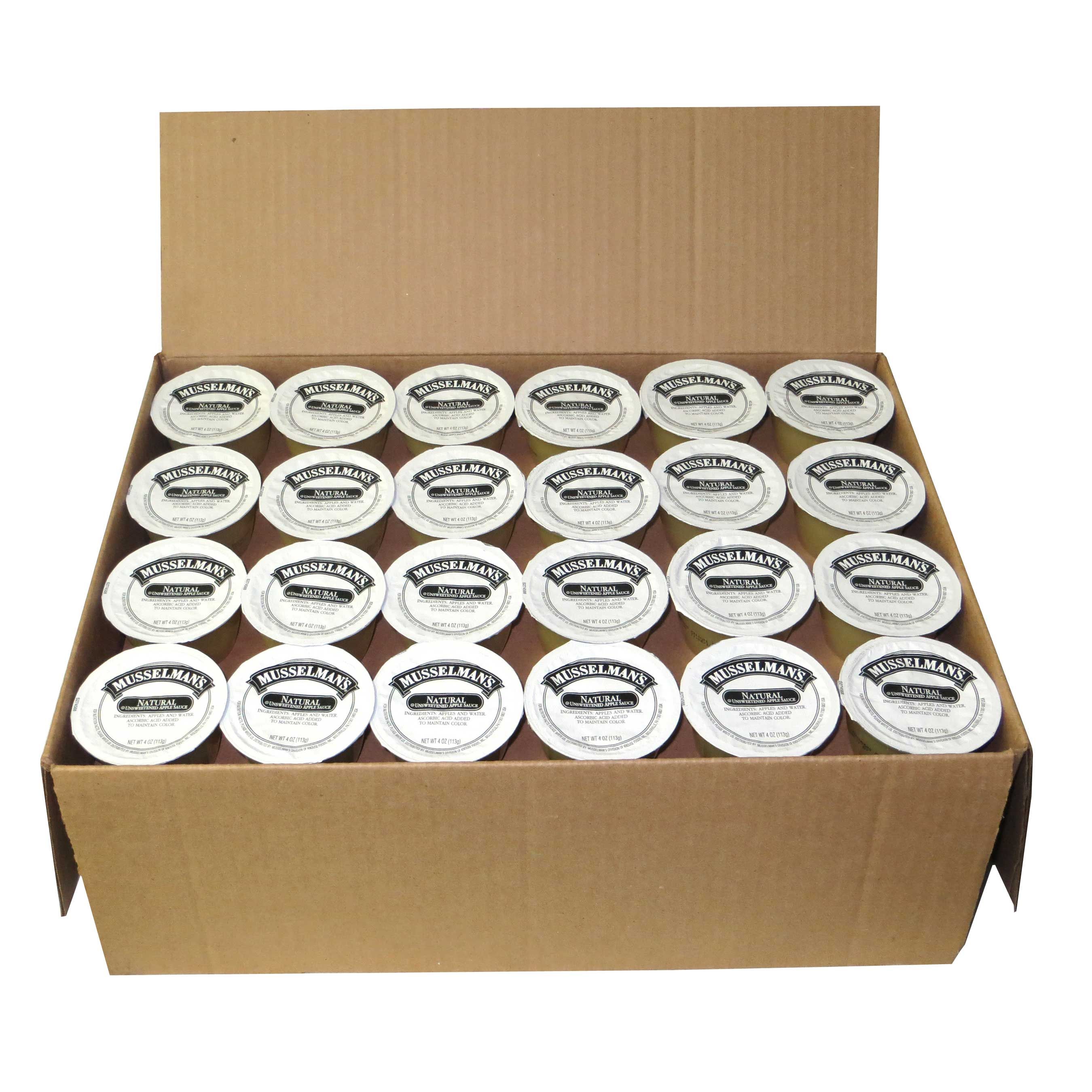 Musselman's Unsweetened Apple Sauce, 4 Ounce -- 72 Per Case