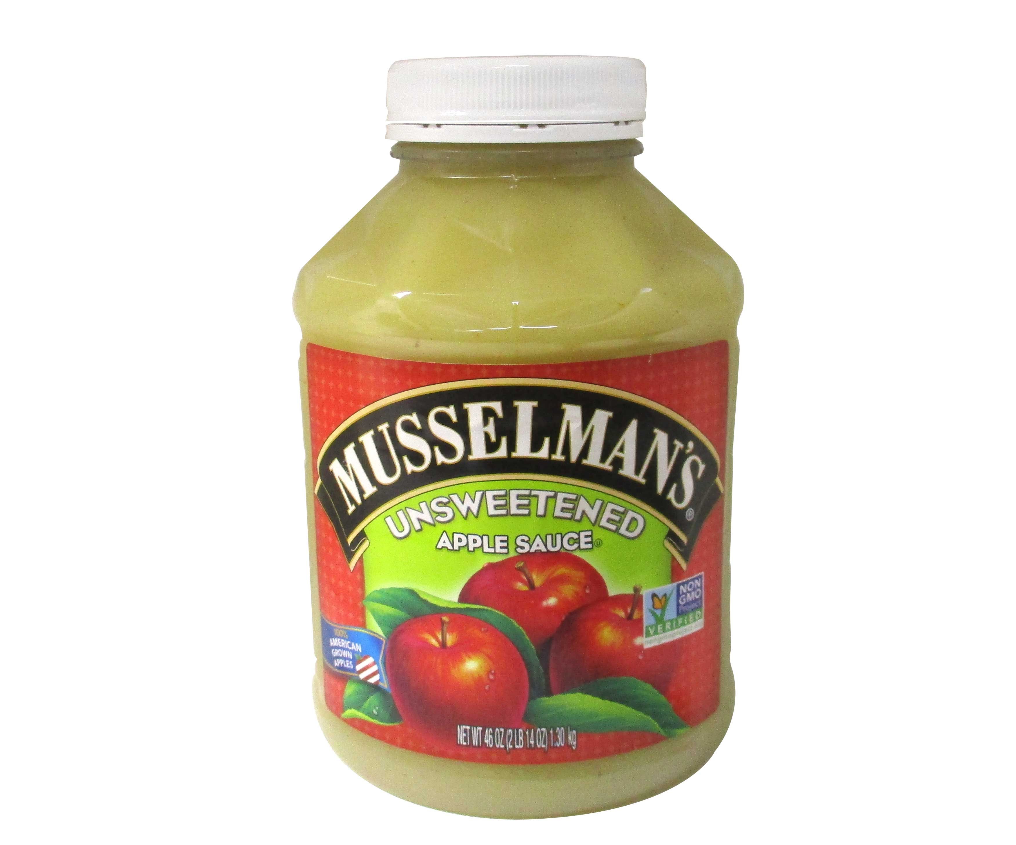 Musselman's Unsweetened Apple Sauce, 46 Ounce -- 8 Per Case